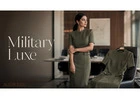 Military Luxe Panel Detailed Dress for Women - Get Refined Formal Wear | Midweek
